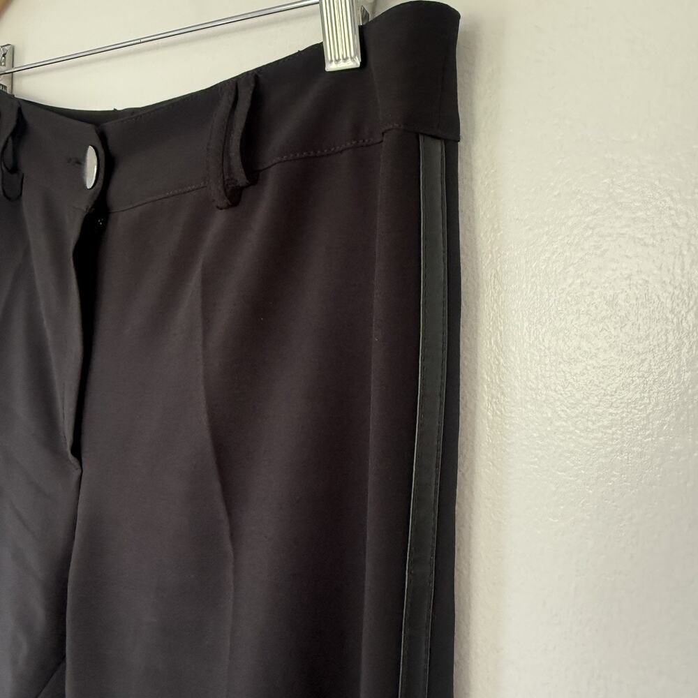 Y2k ABSOLU Confort Paris Black Butterfly Embellished Capri Pants US 8 FR 40 Chic - Picture 6 of 11